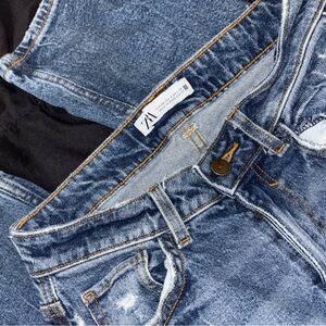 Zara Classic Indigo Denim Pants